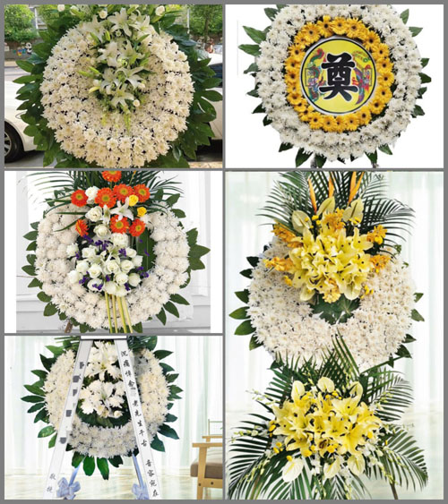 山西长治黎城县洪井乡长畛背村花圈速递